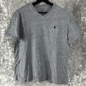 Polo Ralph Lauren Size L Classic Fit Minimalist Casual T Shirt Gray Pullover